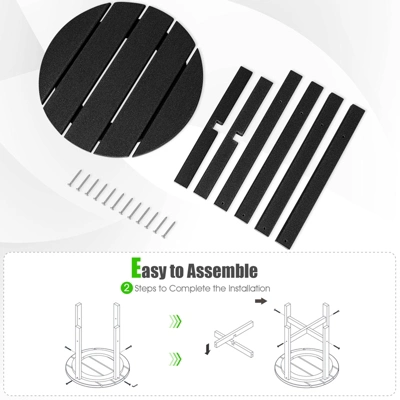 Tangkula 2PCS 18"Adirondack Side Table Weather Resistant HDPE Garden Patio 5 Tangkula 2PCS 18"Adirondack Side Table Weather Resistant HDPE Garden Patio - Image 5