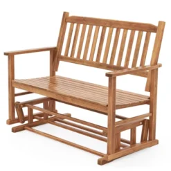 Tangkula Patio Glider Loveseat Chair Swing Rocking Bench W/ Curved Backrest & Slatted Seat 19 Tangkula Patio Glider Loveseat Chair Swing Rocking Bench W/ Curved Backrest & Slatted Seat -Tangkula GUEST c7fd96d1 c0e0 45b5 bd28 75680ebaa5ec