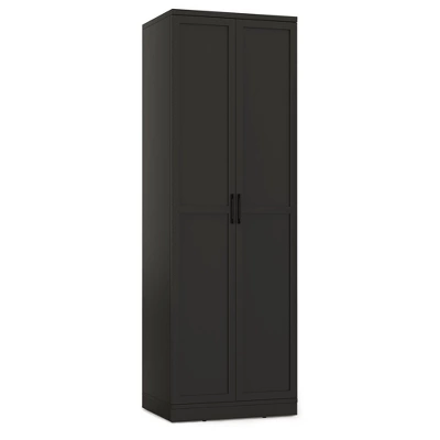 Tangkula 70" Storage Cabinet Freestanding Pantry Cabinet W/2 Doors & 5 Shelves Black 9 Tangkula 70" Storage Cabinet Freestanding Pantry Cabinet W/2 Doors & 5 Shelves Black - Image 9