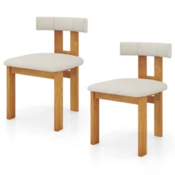 Tangkula Dining Chair Set Of 4 Upholstered Kitchen Chair W/ Padded Seat & Curved Backrest 14 Tangkula Dining Chair Set Of 4 Upholstered Kitchen Chair W/ Padded Seat & Curved Backrest -Tangkula GUEST cb8c7dac c4a8 4ff4 b6dc 06cba8f99455