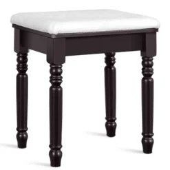 Tangkula 7 Drawers Tri-Folding Vanity Mirror Makeup Dressing Table Set W/ Necklace Hook -Tangkula GUEST ccdcc9da 1ef3 4e1b b43c 4b741d300c6f