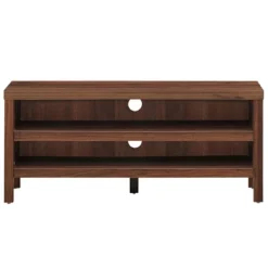 Tangkula TV Stand Fit 45” TV Media Center Open Console Cabinet With 2-Shelf Storage OakWalnut -Tangkula GUEST cd2cb339 c6e8 4afe bd2b b0fab7d5893a