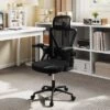 Tangkula Ergonomic Mesh Office Chair W/ Lumbar Support 2D Headrest Flip-up Padded Arms