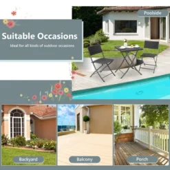 Tangkula 3PCS Patio Bistro Set Folding Wicker Chairs & Table Outdoor Patio Furniture Set 17 Tangkula 3PCS Patio Bistro Set Folding Wicker Chairs & Table Outdoor Patio Furniture Set -Tangkula GUEST cefad147 82d5 4e33 9885 50551b93f49b