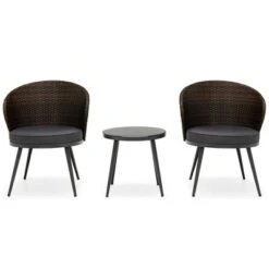 Tangkula 3PCS Rattan Patio Furniture Set Outdoor Conversation Furniture Set W/ Seat Cushions 9 Tangkula 3PCS Rattan Patio Furniture Set Outdoor Conversation Furniture Set W/ Seat Cushions -Tangkula GUEST cf0ba6be 19e1 4e33 a37a 267a12df2806