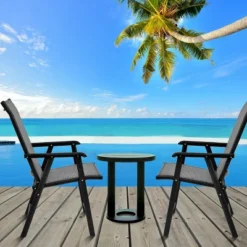 Tangkula 2PCS Folding Chairs Steel Frame Patio Garden Outdoor W/ Armrest & Footrest 13 Tangkula 2PCS Folding Chairs Steel Frame Patio Garden Outdoor W/ Armrest & Footrest -Tangkula GUEST cfcd6ae7 58f7 4e30 aa37 c4d8d634415e