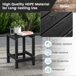 Tangkula 2PCS 14" Patio Adirondack Side Table HDPE Square Weather Resistant Garden 12 Tangkula 2PCS 14" Patio Adirondack Side Table HDPE Square Weather Resistant Garden -Tangkula GUEST cfd8f2aa 850f 4a35 a291 eb937c0e79d4