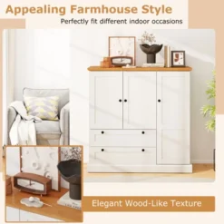 Tangkula Sideboard Buffet Cabinet Kitchen Pantry Hutch Storage Cabinet Farmhouse Credenza 13 Tangkula Sideboard Buffet Cabinet Kitchen Pantry Hutch Storage Cabinet Farmhouse Credenza -Tangkula GUEST d0167ffb ff02 4d9a 9591 7d5488e6e830