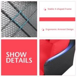 Tangkula Patio Rattan Daybed With 4 Pillows Cushioned Sofa For Outdoor 20 Tangkula Patio Rattan Daybed With 4 Pillows Cushioned Sofa For Outdoor -Tangkula GUEST d347f78c 8d98 4b31 a021 69557cd44593