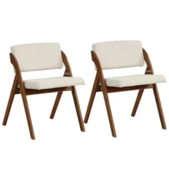Tangkula Set Of 2 Dining Chairs Folding Kitchen Chair W/ Rubber Wood Legs Padded Seat 19 Tangkula Set Of 2 Dining Chairs Folding Kitchen Chair W/ Rubber Wood Legs Padded Seat -Tangkula GUEST d54c45af 00e2 492b aa7a 52e83abfc808
