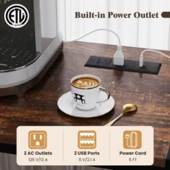 Tangkula 67" Bakers Rack W/ Power Outlet Coffee Bar Cabinet W/ S-Shaped Hooks 14 Tangkula 67" Bakers Rack W/ Power Outlet Coffee Bar Cabinet W/ S-Shaped Hooks -Tangkula GUEST d5e1e820 dfe5 40f0 8e9f 465ecadfd4c4