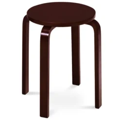 Tangkula Set Of 4 Stacking Bentwood Stool Round Dining Chair Backless Bar Stool -Tangkula GUEST d72971b0 7d8e 46b7 9878 0f698e9602f3