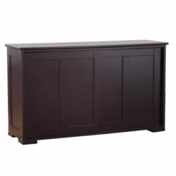 Tangkula Wood Buffet Cupboard Kitchen Storage Cabinet Sideboard W/ Sliding Door -Tangkula GUEST d73cd4fe ac24 40d5 9389 590433cacad5