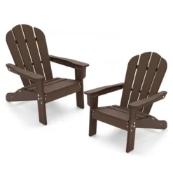 Tangkula 2PCS Kid's Adirondack Chair All-Weather HDPE Toddler Lawn Chair W/ Ergonomic Design -Tangkula GUEST da6bc530 6bd0 45e9 936c a5132bbb2a67