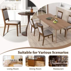 Tangkula Modern Dining Chair Set Of 2 Upholstered Kitchen Chair W/ Padded Backrest & Seat -Tangkula GUEST e0fee4b0 df34 4bfe 8363 c22e0d0fc012 1