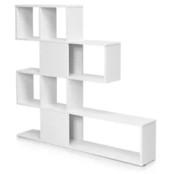 Tangkula 5-Shelf Modern Ladder Corner Bookshelf Display Storage Rack For Home&Office -Tangkula GUEST e69ebd39 28be 45f5 9b1d 1de98ba7cc6e