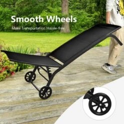 Tangkula Outdoor Chaise Lounge Chair Patio Lounge Recliner With 6-Position Adjustable Backrest -Tangkula GUEST e7e1abf1 3a19 4746 abfb 4b504dcedcf2