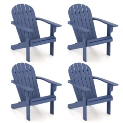 Tangkula 4PCS Patio Adirondack Chair W/ Inclined Seat High Backrest & Wide Armrests 12 Tangkula 4PCS Patio Adirondack Chair W/ Inclined Seat High Backrest & Wide Armrests -Tangkula GUEST e840e217 4d1b 4ec5 b2c0 b152ce999297