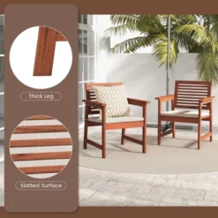 Tangkula Outdoor Hardwood Armchairs Set Of 2/4 Weather-resistant Slatted Armchairs W/Removable Cushions 14 Tangkula Outdoor Hardwood Armchairs Set Of 2/4 Weather-resistant Slatted Armchairs W/Removable Cushions -Tangkula GUEST ebf5ea7b c7c2 4393 86cb 6c1b7040a810