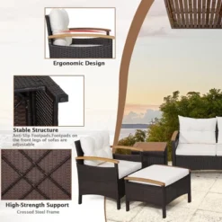 Tangkula 7PCS Rattan Patio Conversation Furniture Set Cushioned Outdoor Wicker Sofa Set -Tangkula GUEST ed701b13 5eaf 44b9 8884 48ae3d8432a8