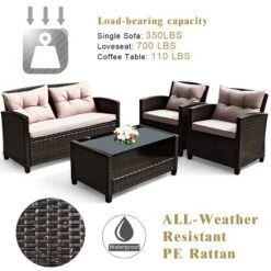 Tangkula 8pcs Outdoor Rattan Sectional Sofa Set W/Cushion Armrest Patio -Tangkula GUEST ee256666 b608 4002 a3f5 fa739e46d82b