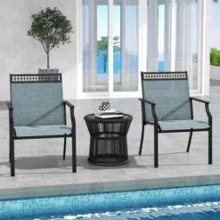 Tangkula Patio Dining Chairs Set Of 4 All Weather Outdoor Chairs W/ High Back & Armrests Blue 12 Tangkula Patio Dining Chairs Set Of 4 All Weather Outdoor Chairs W/ High Back & Armrests Blue -Tangkula GUEST ee9fd5bc 75b2 40bc abaa 03e652ea61cf