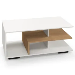 Tangkula Geometric Coffee Table W/ Storage Shelves 3-Tier Rectangular Tea Table 19 Tangkula Geometric Coffee Table W/ Storage Shelves 3-Tier Rectangular Tea Table -Tangkula GUEST ef4cafe4 89ca 4456 a551 20afc89325b6