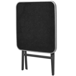 Tangkula 5PCS Rattan Patio Dining Set All Weather Square Folding Table & 4 Stackable Chairs Set W/Tempered Glass Tabletop -Tangkula GUEST ef6de109 581b 4fd3 8d25 b3055127e750