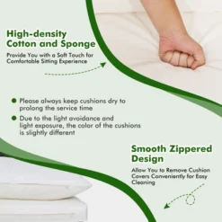 Tangkula 5PCS Rattan Patio Conversation Sofa Set Outdoor Furniture Set W/ Off White Cushions -Tangkula GUEST f276a5e2 a87f 44ab b608 5290a5109cf9