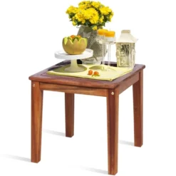 Tangkula 3 PCS Patio Rattan Bistro Set Outdoor Acacia Wood Table & Chairs Set 9 Tangkula 3 PCS Patio Rattan Bistro Set Outdoor Acacia Wood Table & Chairs Set -Tangkula GUEST f4d85020 f0d6 42ed a523 0e0ab6a39516