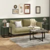 Tangkula Round Nesting Table Set Of 3 Coffee Table W/ 2 End Tables Sturdy Metal Frame