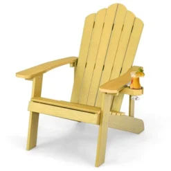 Tangkula Patio HIPS Outdoor Weather Resistant Slatted Chair Adirondack Chair W/ Cup Holder 27 Tangkula Patio HIPS Outdoor Weather Resistant Slatted Chair Adirondack Chair W/ Cup Holder -Tangkula GUEST f7cfe3fe 994d 4c23 83a1 d2ead67466a8