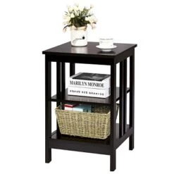 Tangkula 3-tier Side Table Nightstand Sofa End Table Storage Display Shelf 24 Tangkula 3-tier Side Table Nightstand Sofa End Table Storage Display Shelf -Tangkula GUEST f9a2c1bf a4c9 4fd9 a985 cb34c37877fa