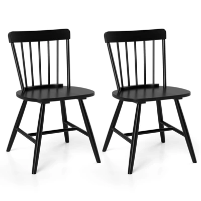 Tangkula Dining Chairs Set Of 4 Farmhouse Kitchen Chair W/ Rubber Wood Frame Wide Seat 9 Tangkula Dining Chairs Set Of 4 Farmhouse Kitchen Chair W/ Rubber Wood Frame Wide Seat - Image 9