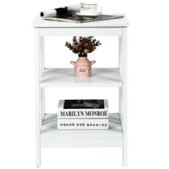Tangkula 3-tier Side Table Nightstand Sofa End Table Storage Display Shelf 21 Tangkula 3-tier Side Table Nightstand Sofa End Table Storage Display Shelf -Tangkula GUEST fc158229 caab 4f6c b899 6d268450b127