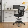 Tangkula Ergonomic Office Chair W/Retractable Footrest High Back Reclining Executive Chair W/Adjustable Headrest